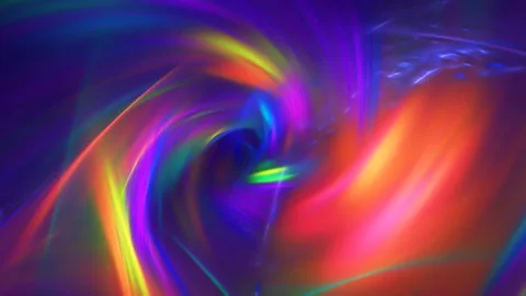 Multicolor flows revolving, making surreal tunnel. Stock Footage 251752859