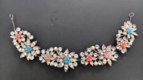Multicolor Gemstone Necklace Stock Photos