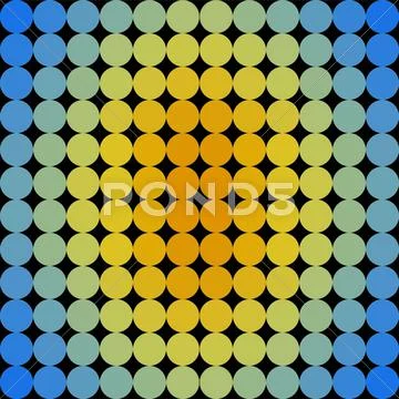 Multicolor Geometric 144 Dots Illustration Seamless Background