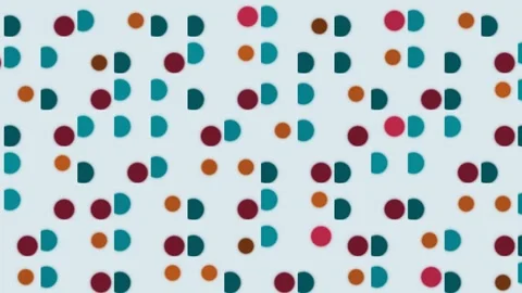 Multicolor Geometric Circle Pattern Seamless Loop Stock Footage 342356522