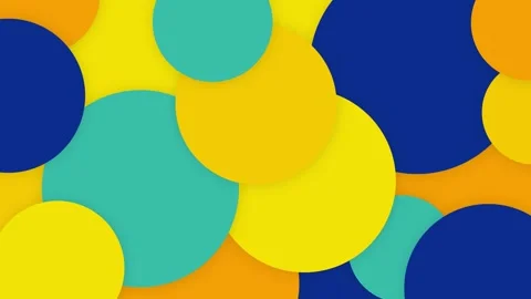 Multicolor geometric circle transition with alpha channel Video stock 330386138