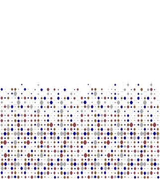 Multicolor Geometric Matrix Motif Pattern Stock Illustration