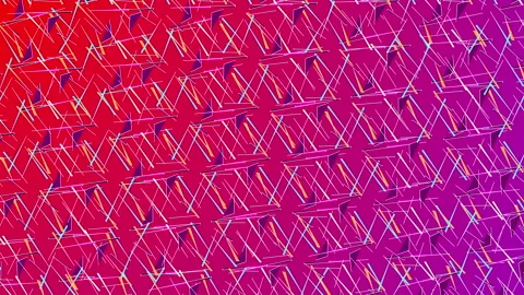 Multicolor geometric pattern in retro style. Stock Footage 150112805