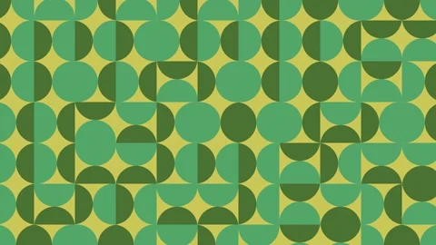 Multicolor geometric pattern with very peri violet elements. Round tiles Stock Footage 169510441