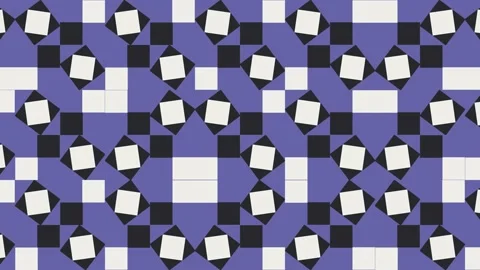 Multicolor geometric pattern with very peri violet elements. Geometric tiles Stock Footage 170774400