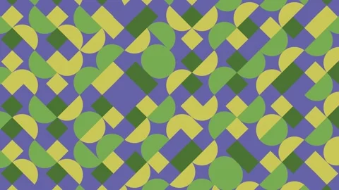 Multicolor geometric pattern with violet elements. Round tiles in abstract Stock Footage 170774440