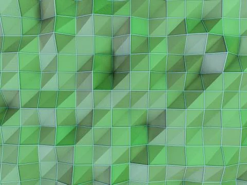 Multicolor geometric rumpled triangular low poly backdrop. 3D re Ilustração Stock