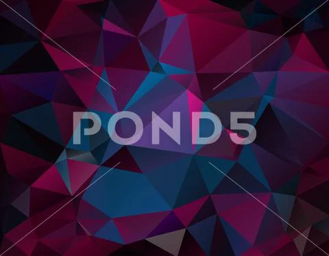 Multicolor geometric rumpled triangular low poly origami style gradient illus Stockillustratie