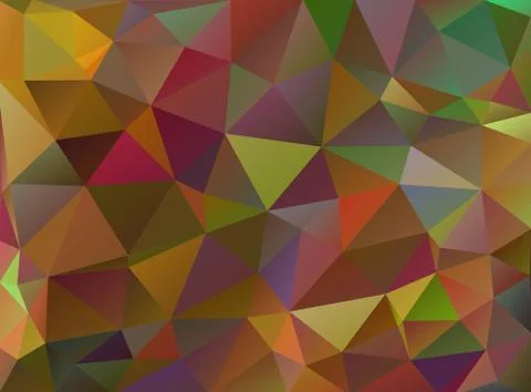 Multicolor geometric rumpled triangular low poly origami style gradient illus Illustrazione stock