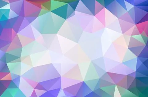 Multicolor geometric rumpled triangular low poly origami style gradient illus Illustrazione stock