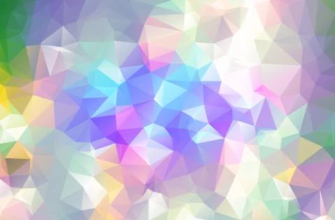 Multicolor geometric rumpled triangular low poly origami style gradient illus Stock Illustration