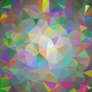 Multicolor geometric rumpled triangular low poly origami style gradient illus Stock Illustration