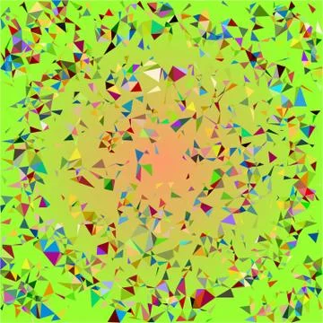 Multicolor geometric rumpled triangular low poly origami style gradient illus Stock Illustration