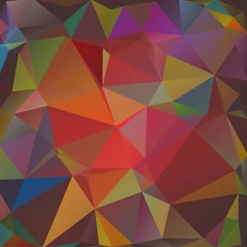 Multicolor geometric rumpled triangular low poly origami style gradient illus 스톡 일러스트