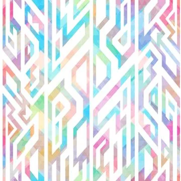 Multicolor geometric seamless pattern Illustrazione stock