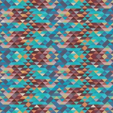 Multicolor geometric seamless pattern Stock Illustration
