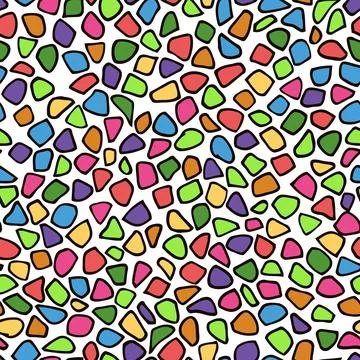 Multicolor giraffe print skin vector illustration design. Stock Illustration