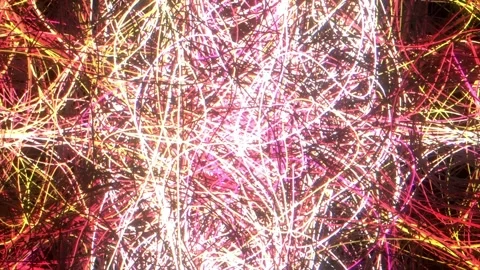 Multicolor Glitch Light Flow Stock Footage 326724231