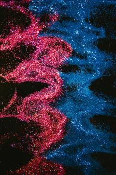 Multicolor glitter background nature elements Stock Photos