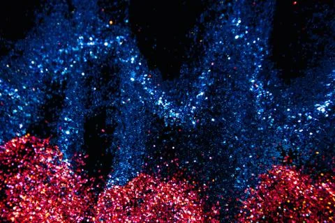 Multicolor glitter background nature elements Stock Photos