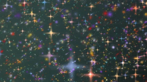 Multicolor Glitter Sparkle Stars Background With Shimmering Bokeh Stock-Footage 330168622