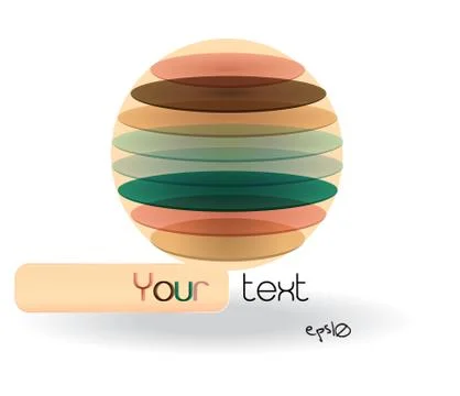 Multicolor glossy abstract logo. Stock Illustration