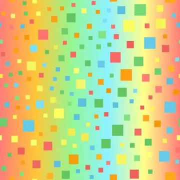 Multicolor glossy square pattern. Seamless vector background Illustrazione stock