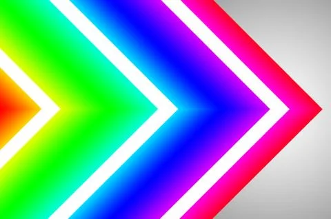 Multicolor glowing neon abstract on gradient effect background Stock Illustration