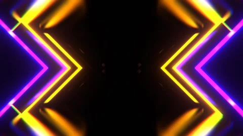 Multicolor Glowing Neon Rhombus Background VJ Loop l 4K Stock Footage 304493673