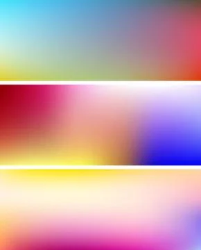 Multicolor gradient banner Stock Illustration