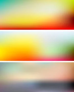 Multicolor gradient banner Stock Illustration