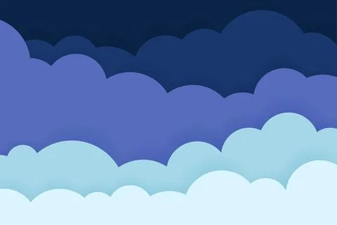 Multicolor gradient with clouds for poster, presentation, website design イラスト素材