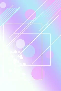 Multicolor gradient lighting wraps layered rectangular frames with floating.. Stock-Illustration
