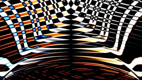 Multicolor Gradient Overlapping Waves Expansion Stock Footage 335557721