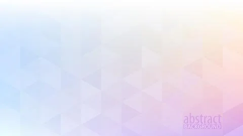 Multicolor gradient pastel background with translucent triangles. Subtle patt Stock Illustration
