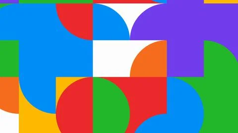 Multicolor graphic shapes background Stock Illustration