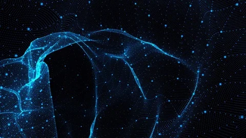 Multicolor Grid Net Tunnel Motion Background Stock Footage 82698314