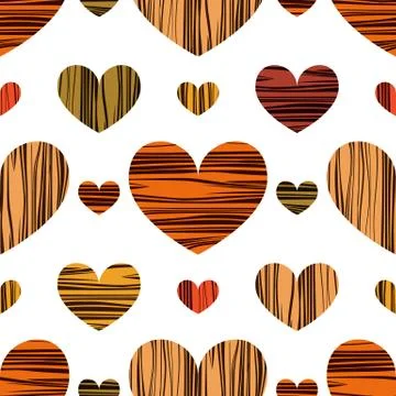 Multicolor hearts. Stock Illustration