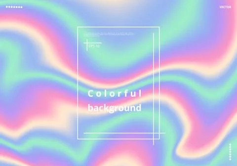 Multicolor holographic background Stock Illustration