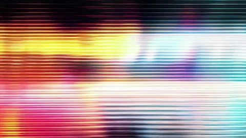 Multicolor Horizontal Scanline Glitch Light Background Video stock 328293297