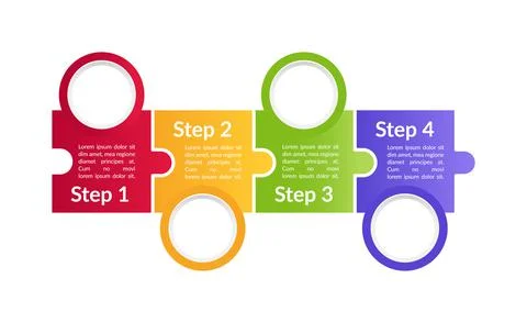 Multicolor informational vector infographic template 스톡 일러스트