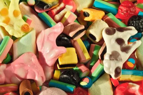 Multicolor jelly background Stock Photos