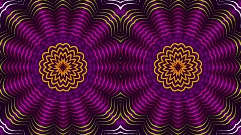Multicolor kaleidoscope animation Stock Footage 178487118