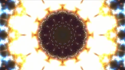 Multicolor Kaleidoscope Patterns. . Unique Kaleidoscopic Animation. Stock Footage 174713022