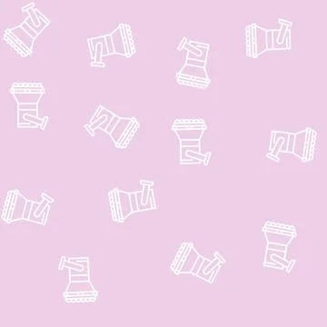 Multicolor lamp spotlight lighting line seamless pattern Stock Illustration