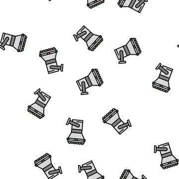 Multicolor lamp spotlight lighting vector seamless pattern Stock Illustration