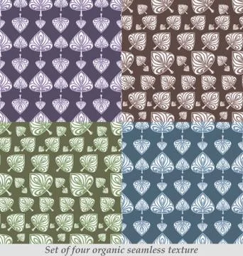 Multicolor leaves seamless pattern Stock Illustration