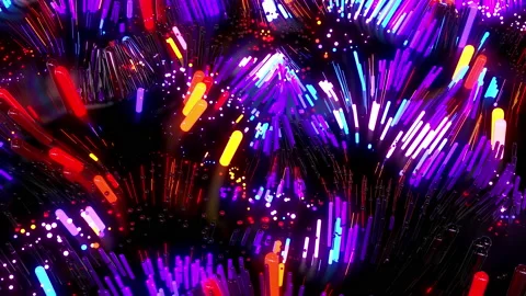 Multicolor LED needles Stock Footage 136388743