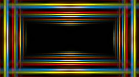 Multicolor light, black background, frame, loop Stock Footage 40415587