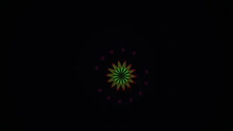 Multicolor Light Bloom Animation Sequence. Stock Footage 334535265